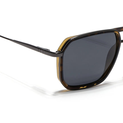 Eyejack Demi Brown & Grey Wayfarer Polarized Sunglasses for Men & Women (2507PCL1528)
