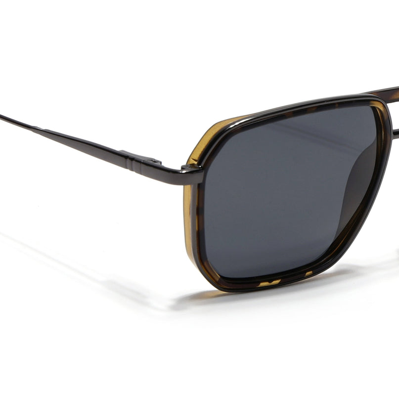 Eyejack Demi Brown & Grey Wayfarer Polarized Sunglasses for Men & Women (2507PCL1528)