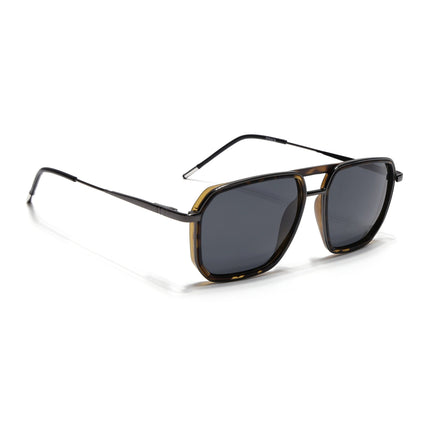 Eyejack Demi Brown & Grey Wayfarer Polarized Sunglasses for Men & Women (2507PCL1528)