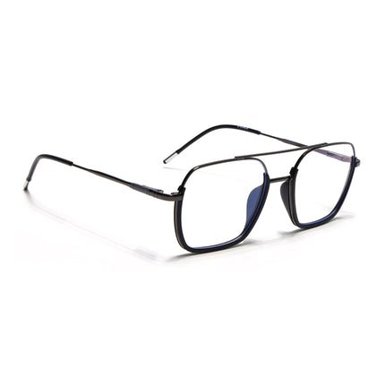 Eyejack Black & Grey Wayfarer Eyeglasses for Men & Women (2508FCL1607-C1)