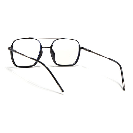 Eyejack Black & Grey Wayfarer Eyeglasses for Men & Women (2508FCL1607-C1)