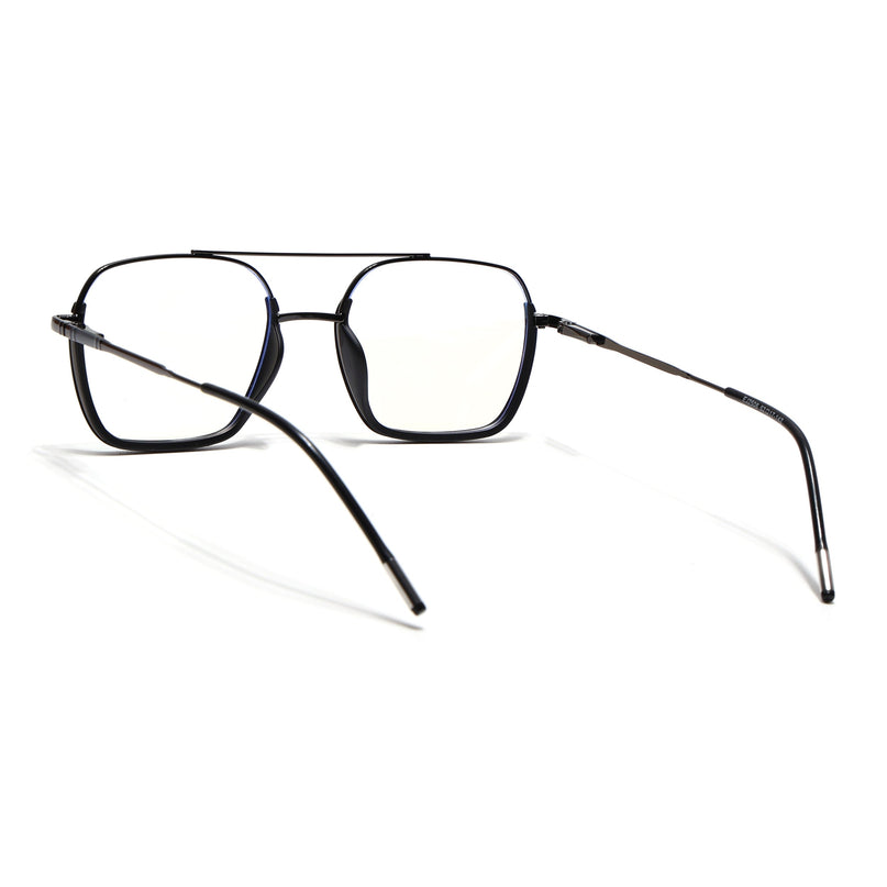 Eyejack Black & Grey Wayfarer Eyeglasses for Men & Women (2508FCL1607-C1)