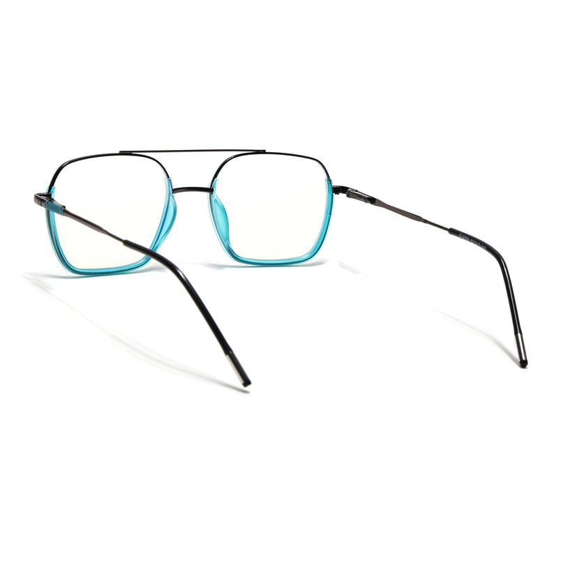 Eyejack Sea Green & Grey Wayfarer Eyeglasses for Men & Women (2508FCL1611-C5)