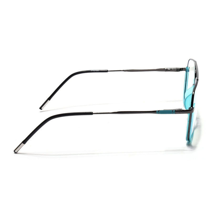 Eyejack Sea Green & Grey Wayfarer Eyeglasses for Men & Women (2508FCL1611-C5)