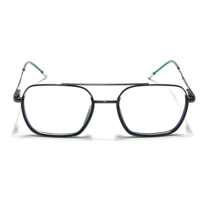 Eyejack Green & Grey Wayfarer Eyeglasses for Men & Women (2508FCL1612-C6)