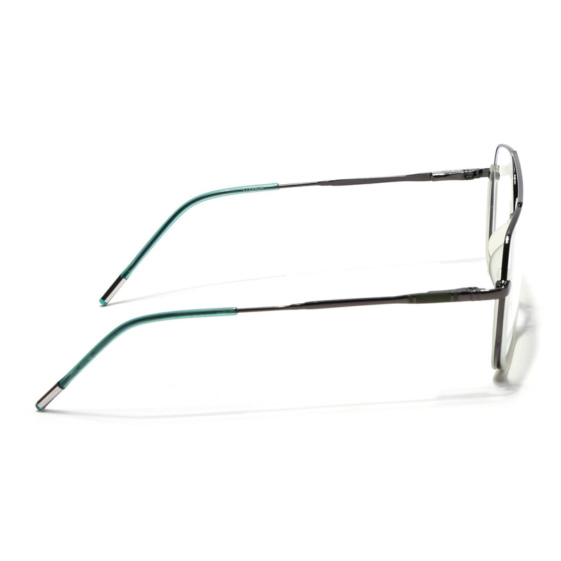 Eyejack Light Green & Grey Wayfarer Eyeglasses for Men & Women (2508FCL1614-C8)