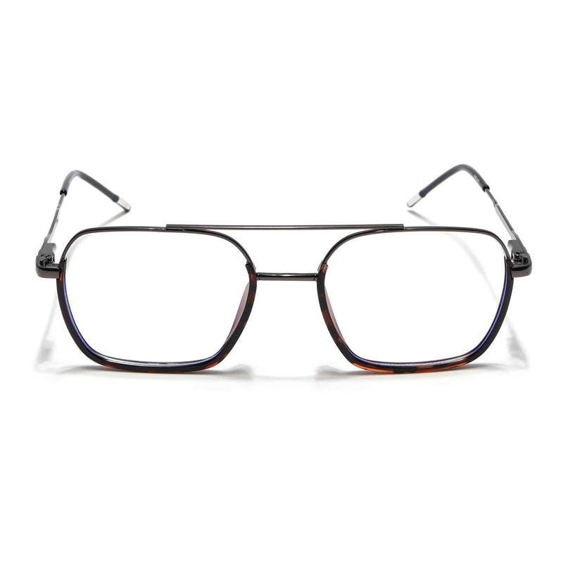 Eyejack Demi Brown & Grey Wayfarer Eyeglasses for Men & Women (2508FCL1615-C9)