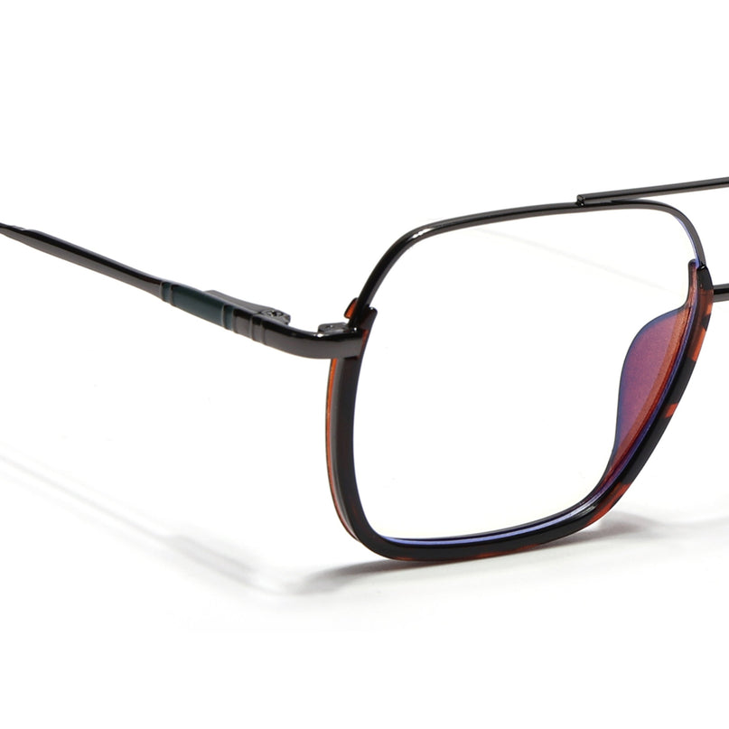 Eyejack Demi Brown & Grey Wayfarer Eyeglasses for Men & Women (2508FCL1615-C9)