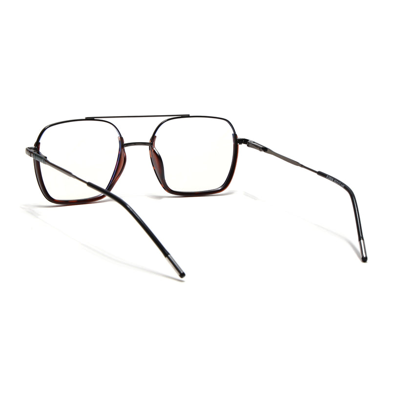 Eyejack Demi Brown & Grey Wayfarer Eyeglasses for Men & Women (2508FCL1615-C9)