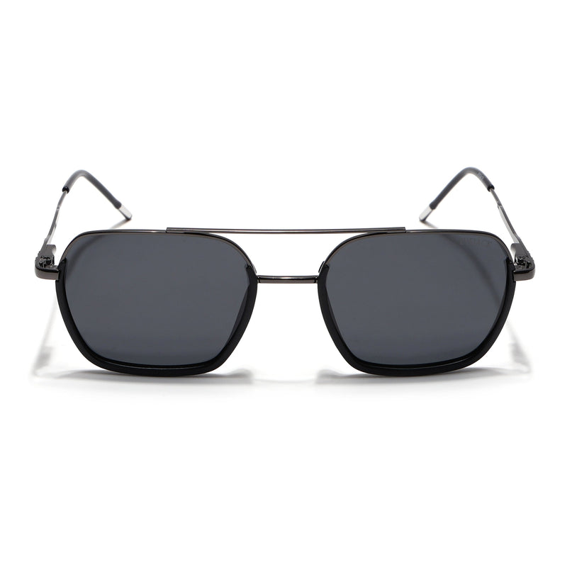 Eyejack Black & Grey Wayfarer Polarized Sunglasses for Men & Women (2508PCL1529)