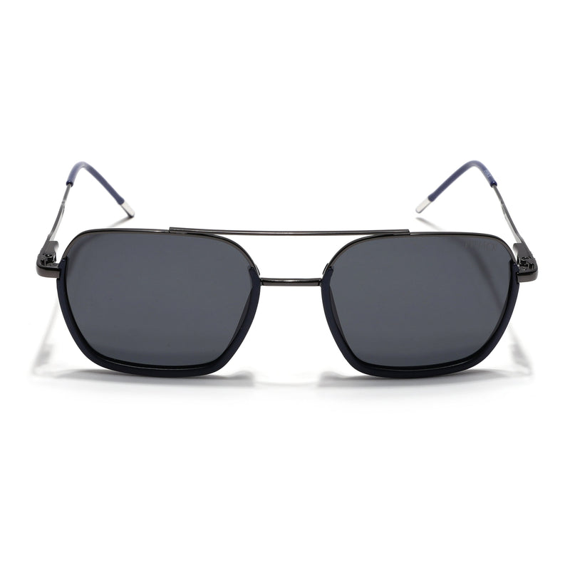 Eyejack Navy Blue & Grey Wayfarer Polarized Sunglasses for Men & Women (2508PCL1530)