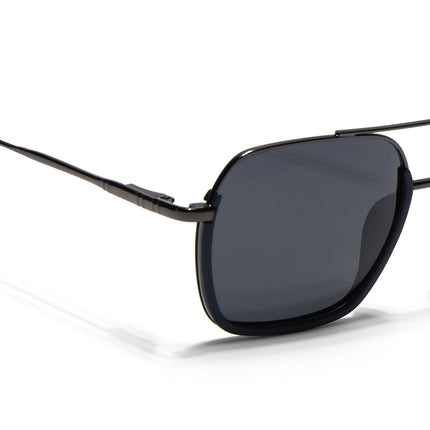 Eyejack Navy Blue & Grey Wayfarer Polarized Sunglasses for Men & Women (2508PCL1530)
