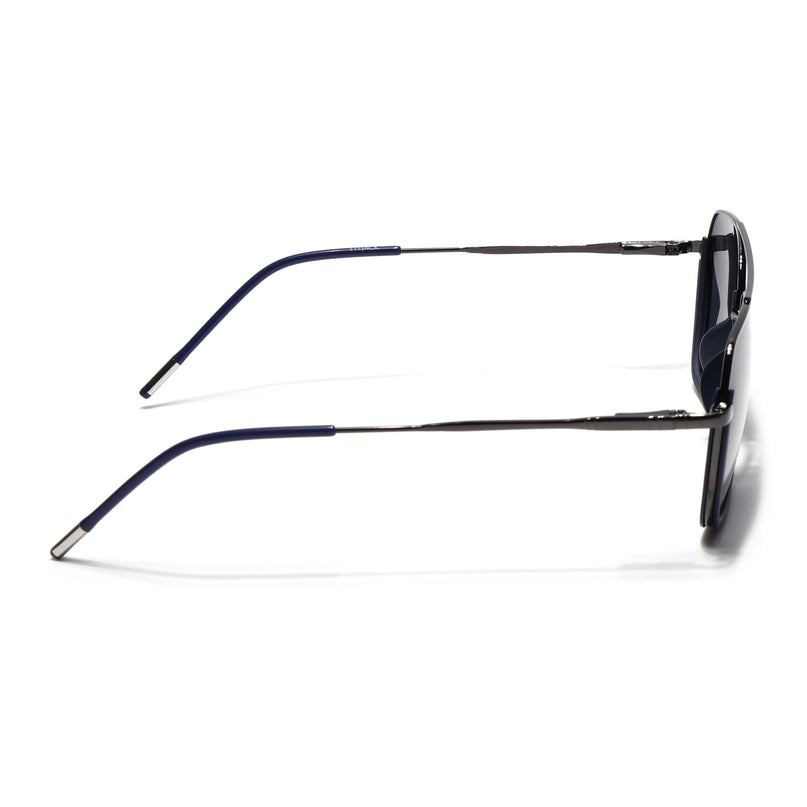 Eyejack Navy Blue & Grey Wayfarer Polarized Sunglasses for Men & Women (2508PCL1530)