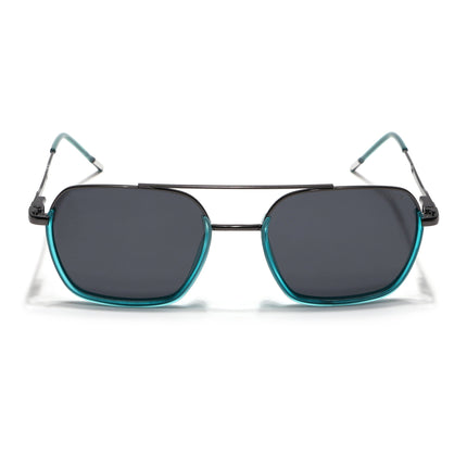 Eyejack Sea Green & Grey Wayfarer Polarized Sunglasses for Men & Women (2508PCL1533)