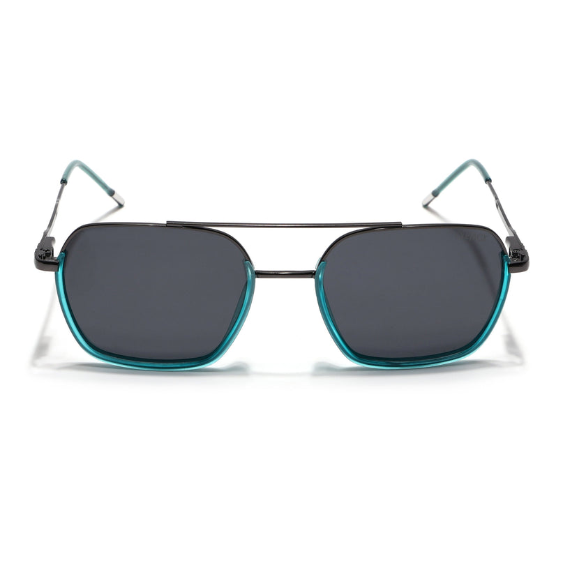 Eyejack Sea Green & Grey Wayfarer Polarized Sunglasses for Men & Women (2508PCL1533)