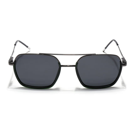 Eyejack Green & Grey Wayfarer Polarized Sunglasses for Men & Women (2508PCL1534)