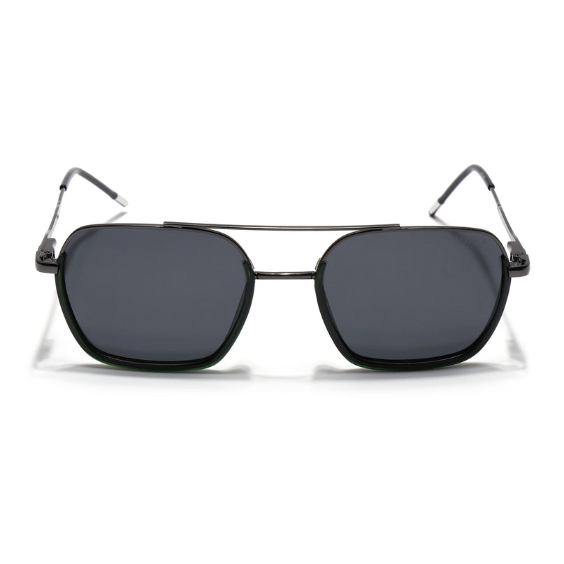 Eyejack Green & Grey Wayfarer Polarized Sunglasses for Men & Women (2508PCL1534)