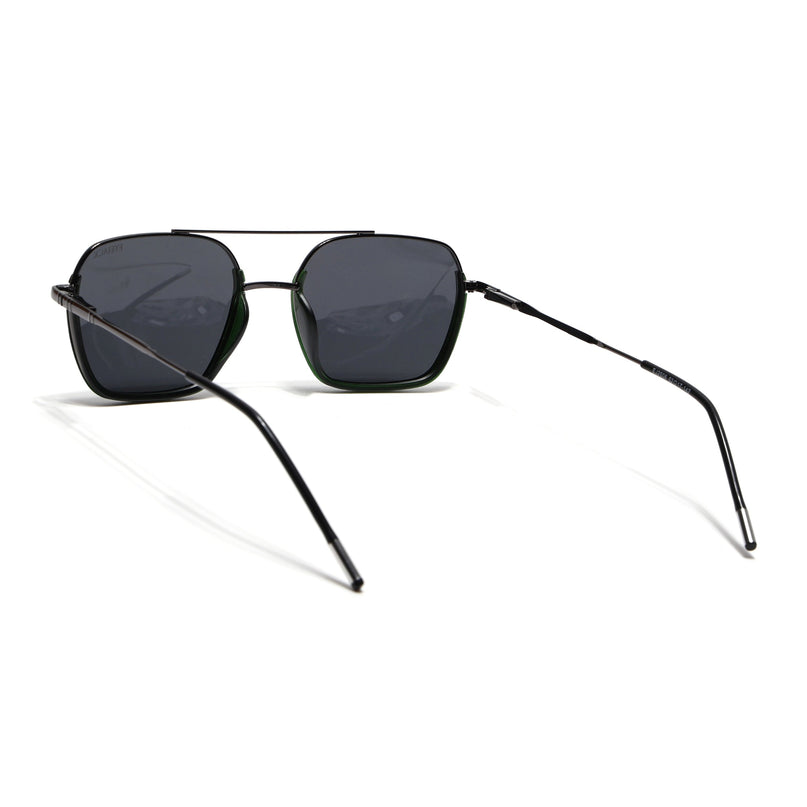 Eyejack Green & Grey Wayfarer Polarized Sunglasses for Men & Women (2508PCL1534)