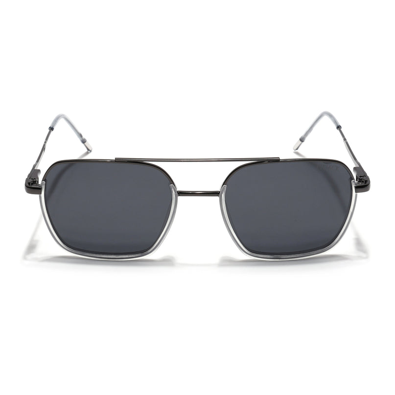 Eyejack Transparent & Grey Wayfarer Polarized Sunglasses for Men & Women (2508PCL1535)