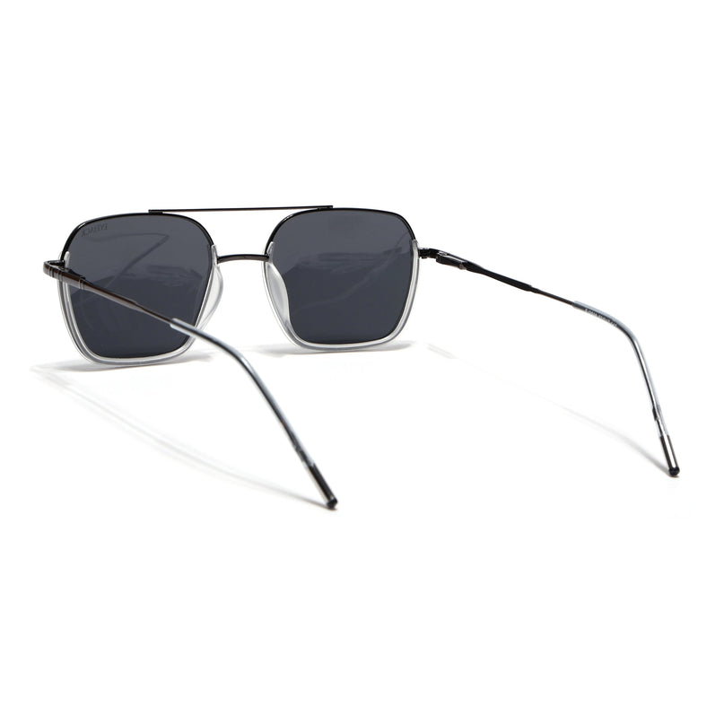 Eyejack Transparent & Grey Wayfarer Polarized Sunglasses for Men & Women (2508PCL1535)
