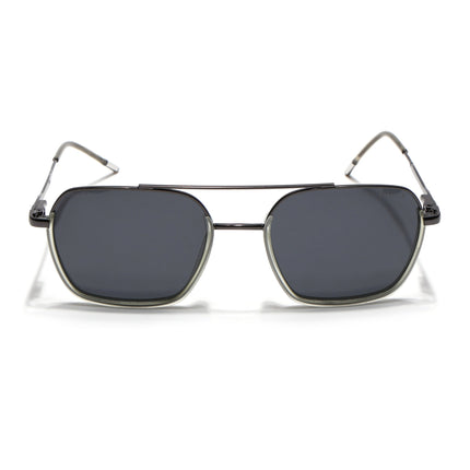 Eyejack Light Green & Grey Wayfarer Polarized Sunglasses for Men & Women (2508PCL1536)