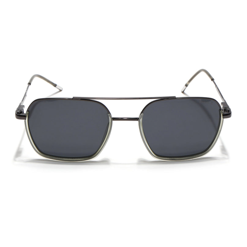 Eyejack Light Green & Grey Wayfarer Polarized Sunglasses for Men & Women (2508PCL1536)