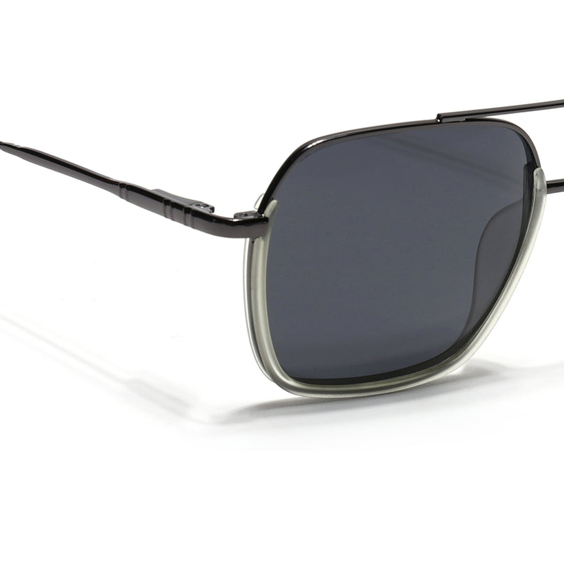 Eyejack Light Green & Grey Wayfarer Polarized Sunglasses for Men & Women (2508PCL1536)