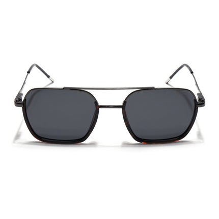 Eyejack Demi Brown & Grey Wayfarer Polarized Sunglasses for Men & Women (2508PCL1537)