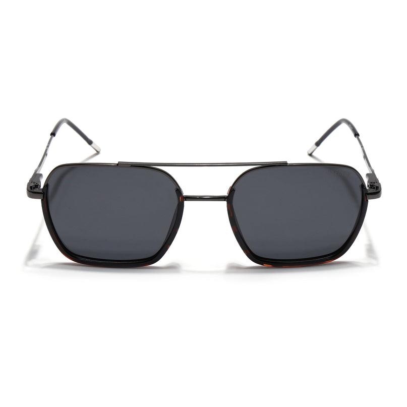 Eyejack Demi Brown & Grey Wayfarer Polarized Sunglasses for Men & Women (2508PCL1537)