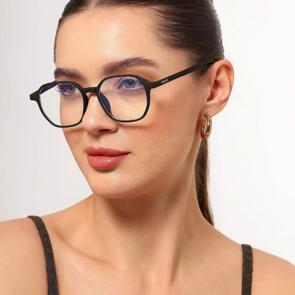 Eyejack NEO Olive Wayfarer Eyeglasses for Men & Women (2511CL1157-C2)