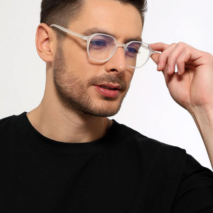 Eyejack NEO Transparent Wayfarer Eyeglasses for Men & Women (2511CL1162-C7)