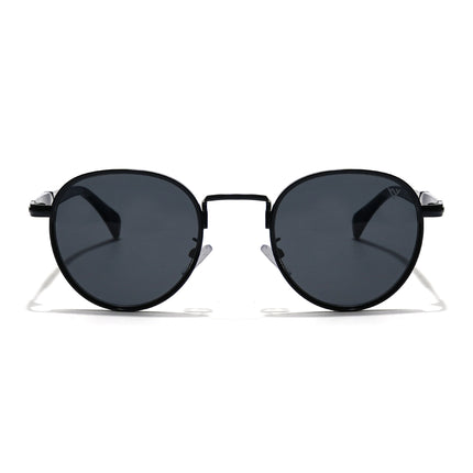 Round Sunglasses (Black Lens | Black Frame - MG5787)