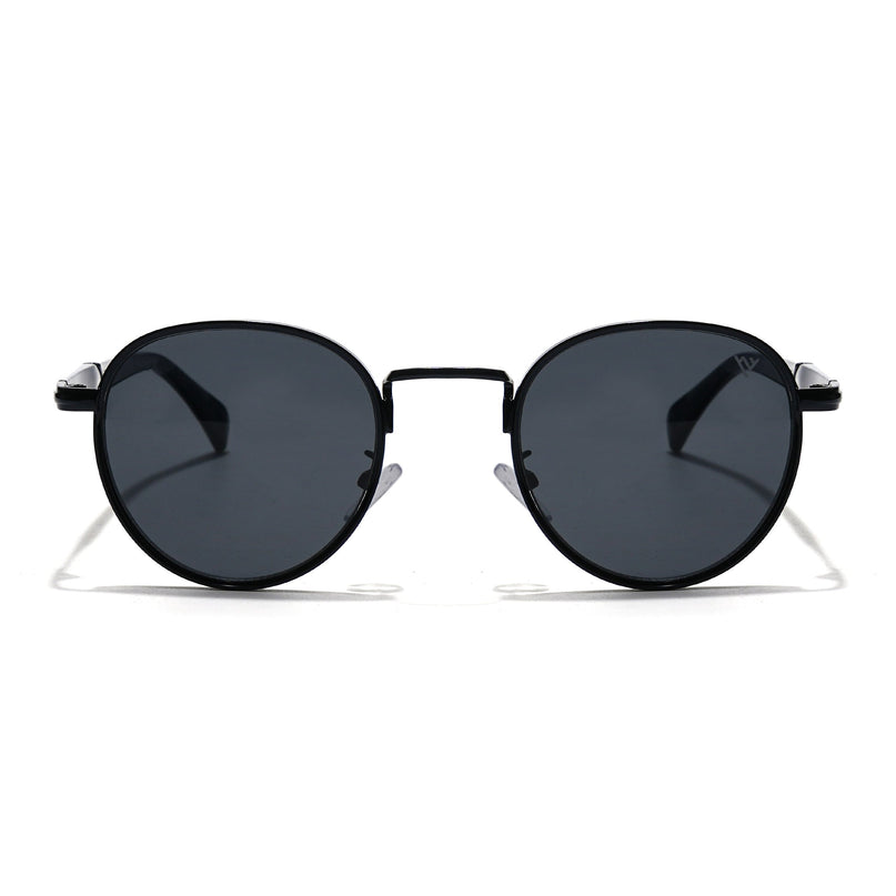 Round Sunglasses (Black Lens | Black Frame - MG5787)