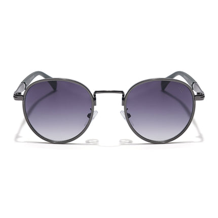 Round Sunglasses (Grey & Clear Lens | Grey Frame - MG5788)