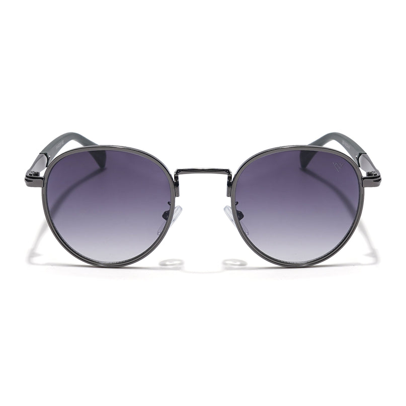 Round Sunglasses (Grey & Clear Lens | Grey Frame - MG5788)