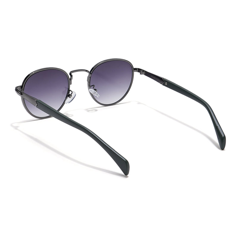 Round Sunglasses (Grey & Clear Lens | Grey Frame - MG5788)