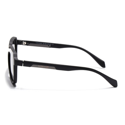 Hexagonal Polarized Sunglasses for Men & Women (Black Lens | Black Frame - PMG7356)