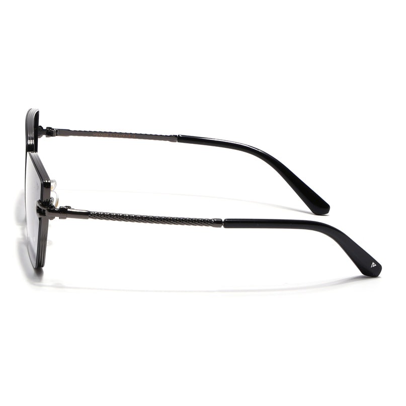 Cateye Sunglasses for Women (Green & Clear Lens | Grey Frame - MG7110)