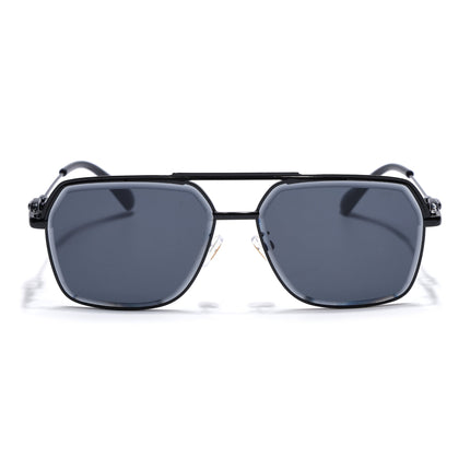 Wayfarer Sunglasses for Men & Women (Black Lens | Black Frame - MG7530)