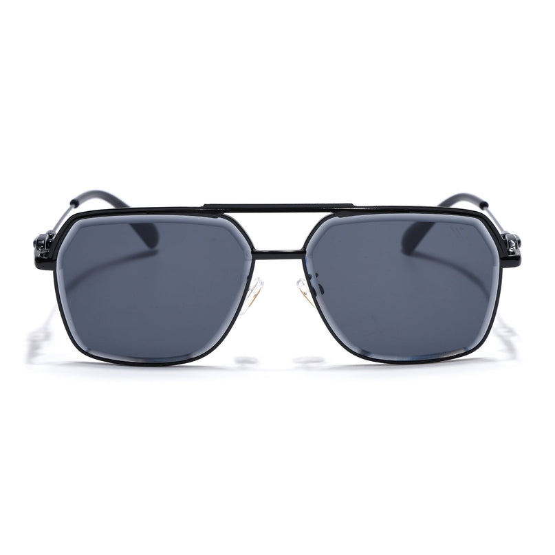 Wayfarer Sunglasses for Men & Women (Black Lens | Black Frame - MG7530)