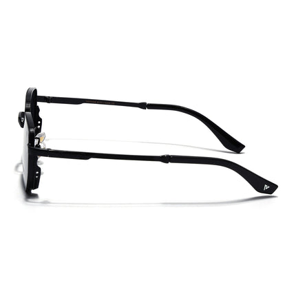 Rectangle Sunglasses for Men & Women (Black Lens | Black Frame - MG7839)