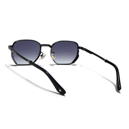 Rectangle Sunglasses for Men & Women (Green Lens | Grey Frame - MG7840)