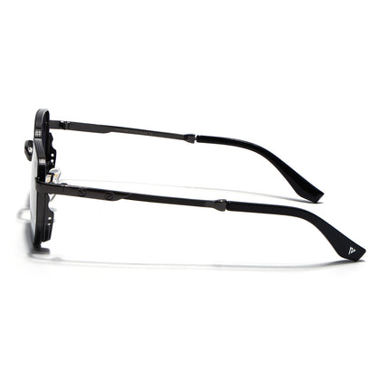 Rectangle Sunglasses for Men & Women (Green Lens | Grey Frame - MG7840)