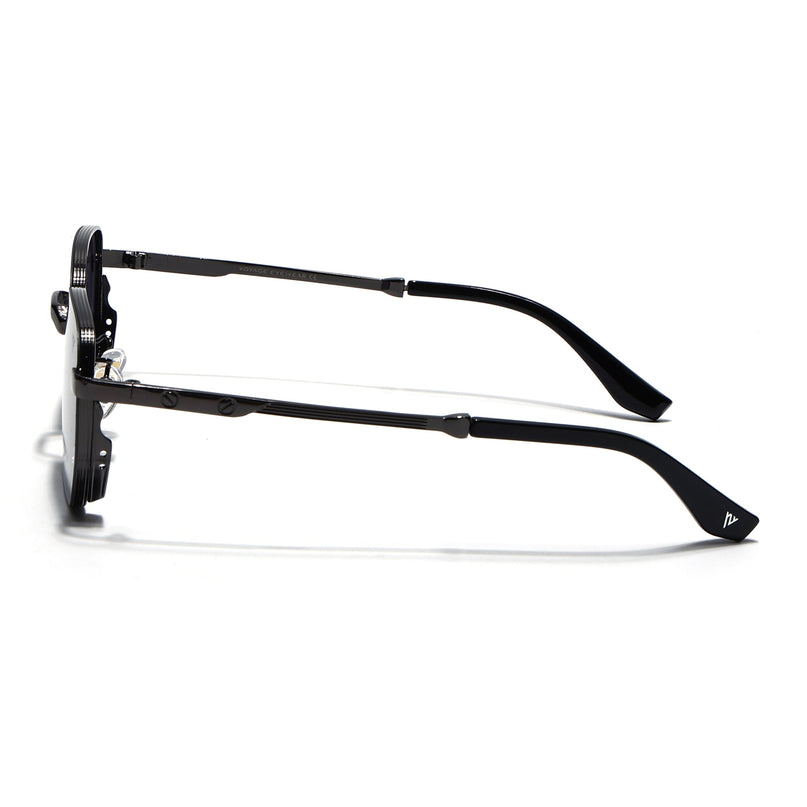 Rectangle Sunglasses for Men & Women (Green Lens | Grey Frame - MG7840)