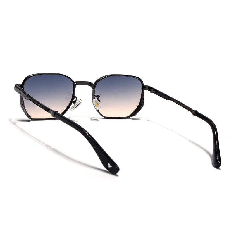 Rectangle Sunglasses for Men & Women (Grey & Brown Lens | Grey Frame - MG7841)