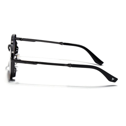 Rectangle Sunglasses for Men & Women (Grey & Brown Lens | Grey Frame - MG7841)