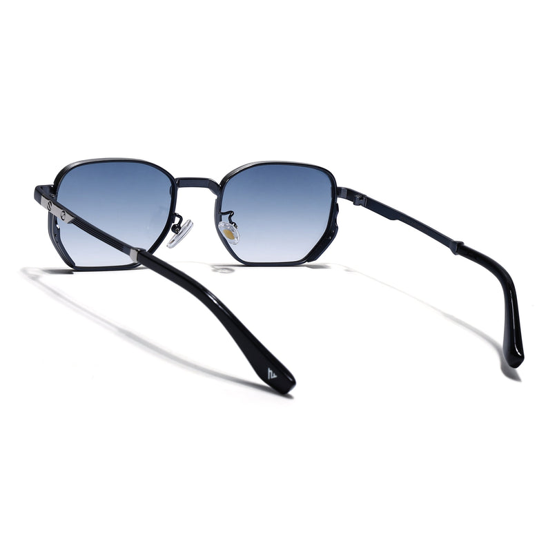 Rectangle Sunglasses for Men & Women (Blue Lens | Blue Frame - MG7844)