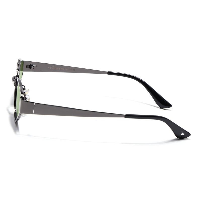 Cateye Sunglasses for Women (Olive & Clear Lens | Grey Frame - MG7543)
