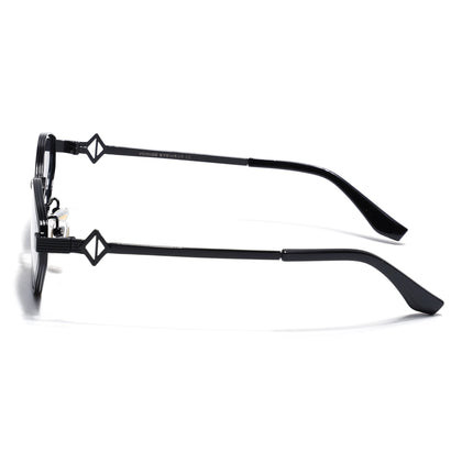 Hexagonal Sunglasses for Men & Women (Black Lens | Black Frame - MG7520)