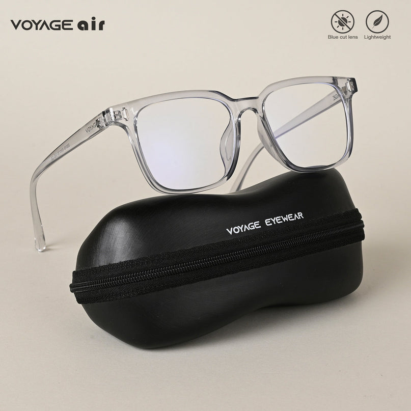 Voyage Air Transparent Square Eyeglasses for Men & Women - MG4595-C3